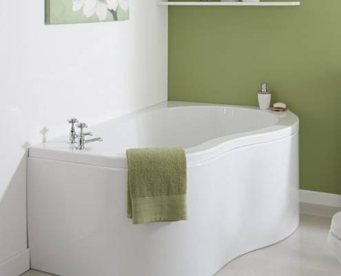 Bañera Angular Acrílica Versión Derecha