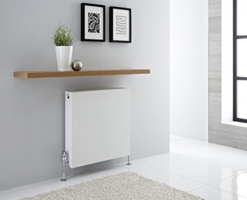 Radiador Convector Horizontal con Panel Doble Plus - Blanco - 600mm x 600mm x 72,5mm - 987 Vatios - Type 21