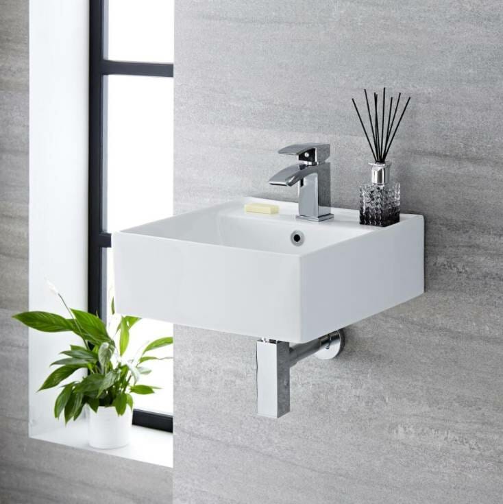Lavabo suspendido cuadrado Lavabo suspendido cuadrado Halwell