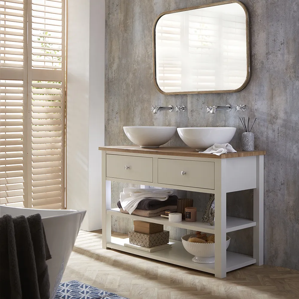 Stratford grey 1215mm Mueble de Lavabo Tradicional - Gris Ahumado - 1215mm - Selección de Lavabo y Manijas en Distintos Diseños - Stratford