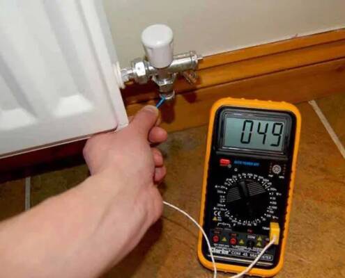 Termómetro digital para mantenimiento de radiadores para lectura de temperatura