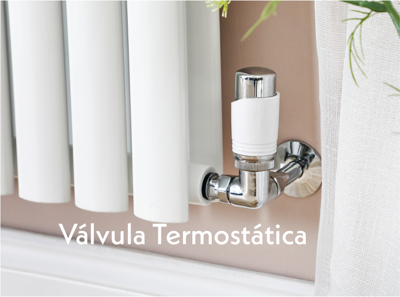 Llaves de esquina termostáticas cromadas y blancas Llaves de esquina termostáticas cromadas y blancas